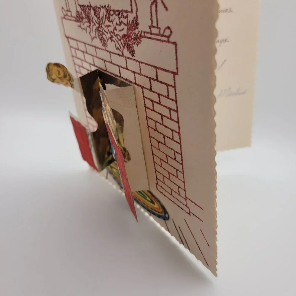 Vintage Pop Up Valentine Christmas Cards Paper Ephemera 3D‎ Designs German USA